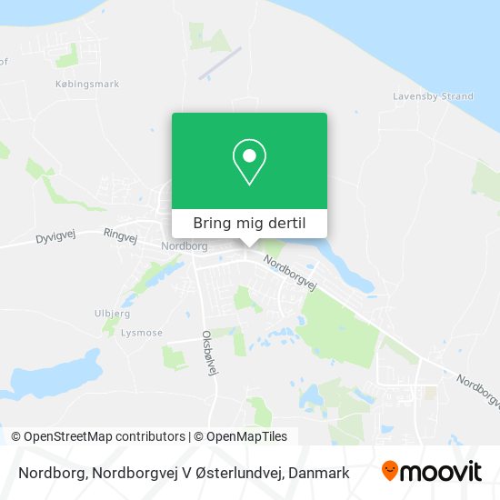 Nordborg, Nordborgvej V Østerlundvej kort