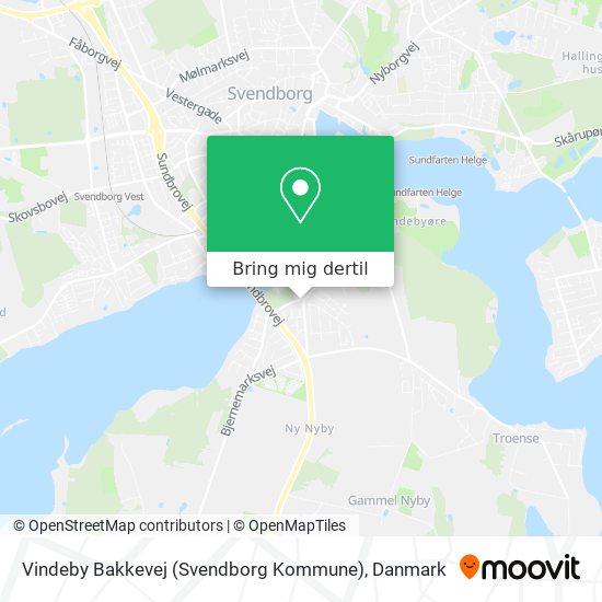 Vindeby Bakkevej (Svendborg Kommune) kort