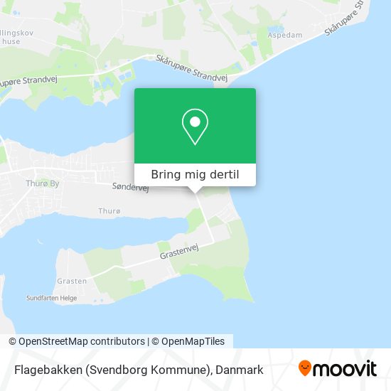 Flagebakken (Svendborg Kommune) kort