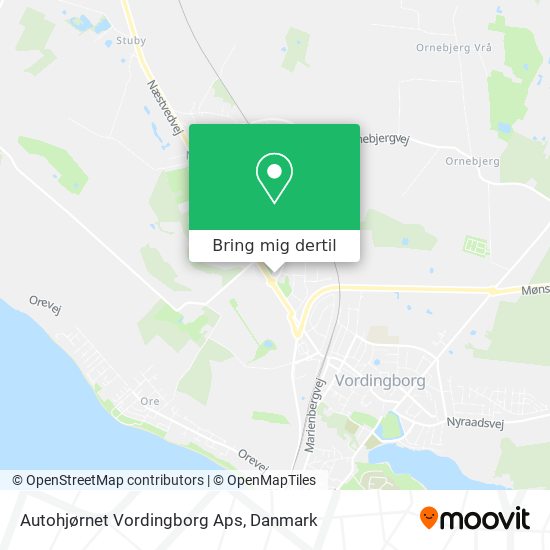 Autohjørnet Vordingborg Aps kort