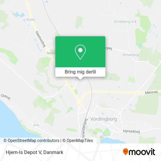 Hjem-Is Depot V kort