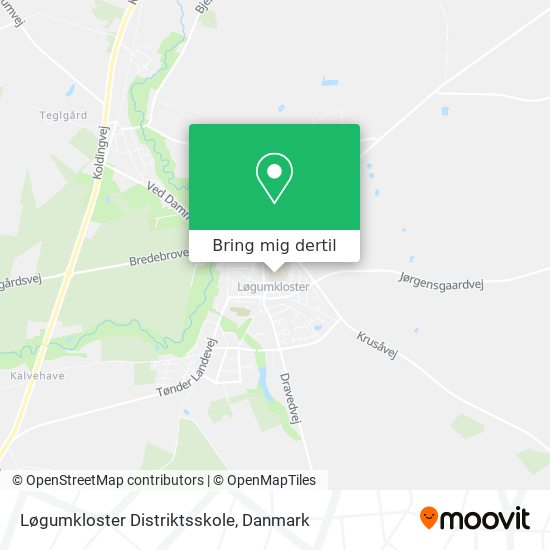 Løgumkloster Distriktsskole kort