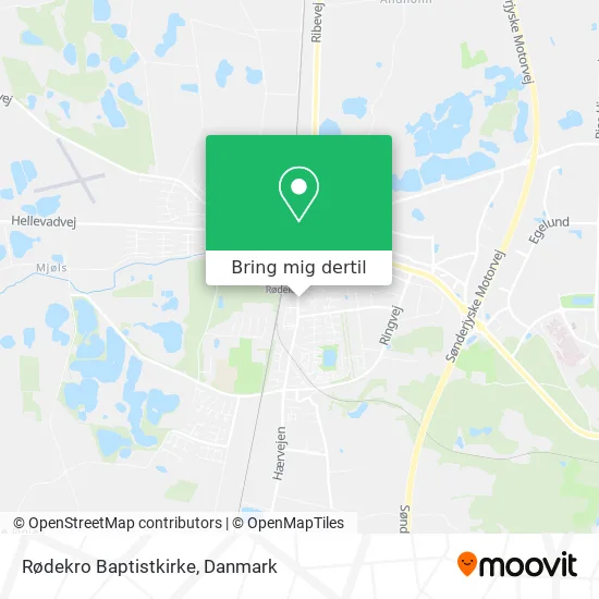 Rødekro Baptistkirke kort