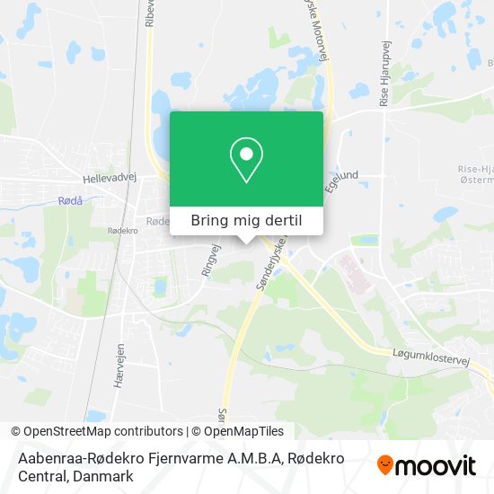 Aabenraa-Rødekro Fjernvarme A.M.B.A, Rødekro Central kort