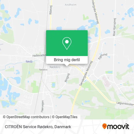 CITROËN Service Rødekro kort