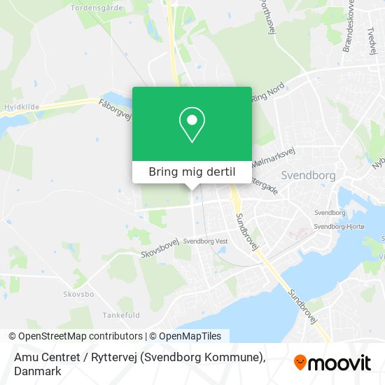 Amu Centret / Ryttervej (Svendborg Kommune) kort