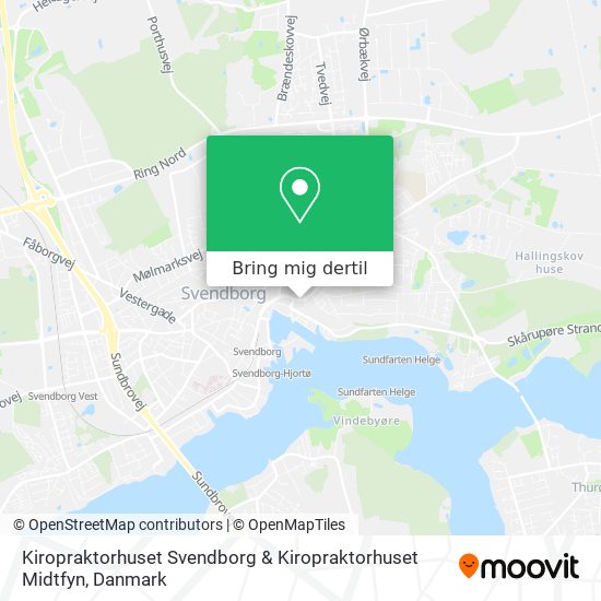 Kiropraktorhuset Svendborg & Kiropraktorhuset Midtfyn kort