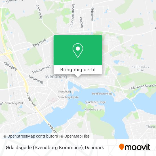 Ørkildsgade (Svendborg Kommune) kort