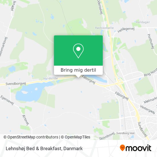 Lehnshøj Bed & Breakfast kort
