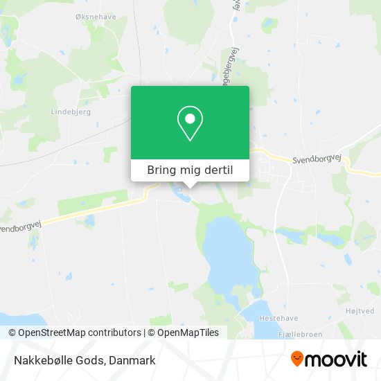 Nakkebølle Gods kort