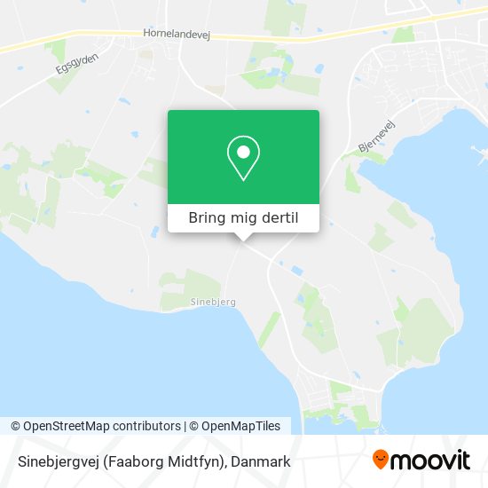 Sinebjergvej (Faaborg Midtfyn) kort