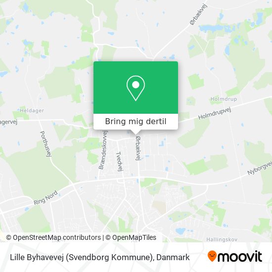 Lille Byhavevej (Svendborg Kommune) kort