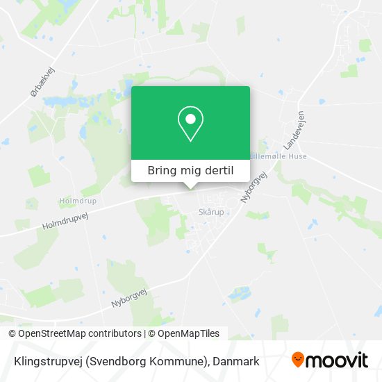 Klingstrupvej (Svendborg Kommune) kort