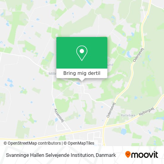 Svanninge Hallen Selvejende Institution kort