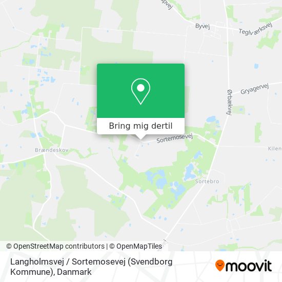 Langholmsvej / Sortemosevej (Svendborg Kommune) kort