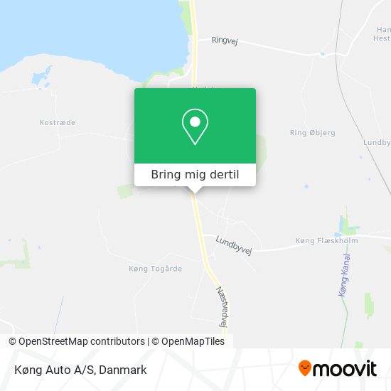 Køng Auto A/S kort