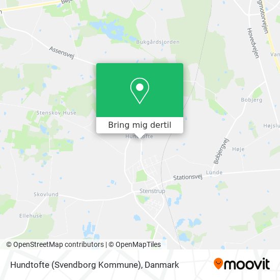 Hundtofte (Svendborg Kommune) kort