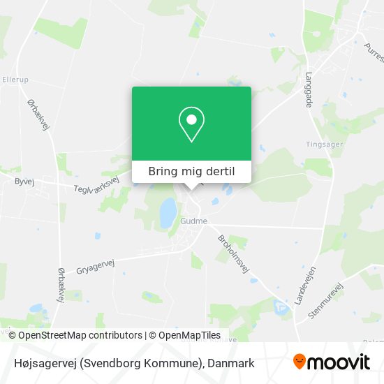 Højsagervej (Svendborg Kommune) kort
