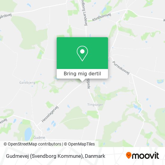 Gudmevej (Svendborg Kommune) kort