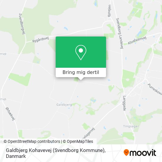 Galdbjerg Kohavevej (Svendborg Kommune) kort