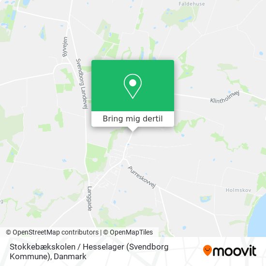 Stokkebækskolen / Hesselager (Svendborg Kommune) kort