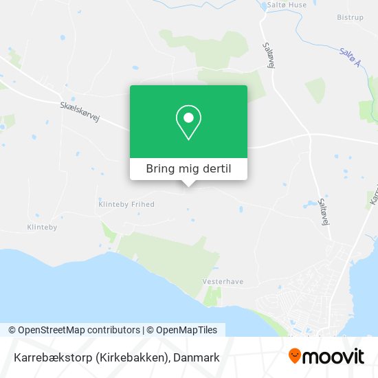 Karrebækstorp (Kirkebakken) kort