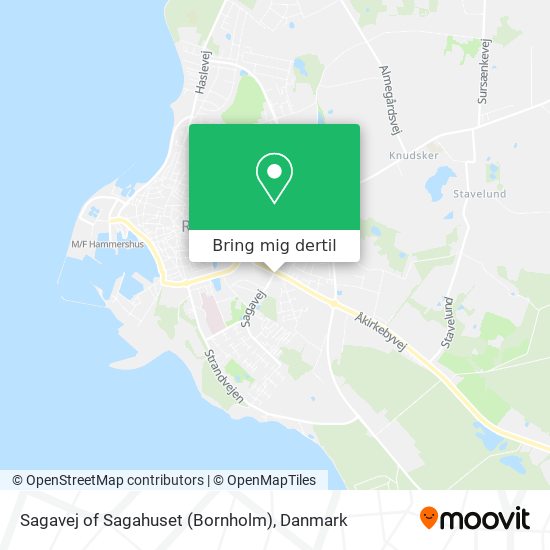 Sagavej of Sagahuset (Bornholm) kort