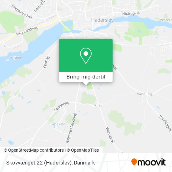 Skovvænget 22 (Haderslev) kort