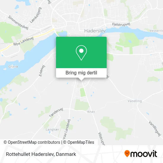 Rottehullet Haderslev kort