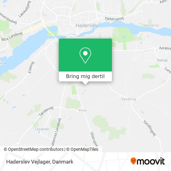 Haderslev Vejlager kort