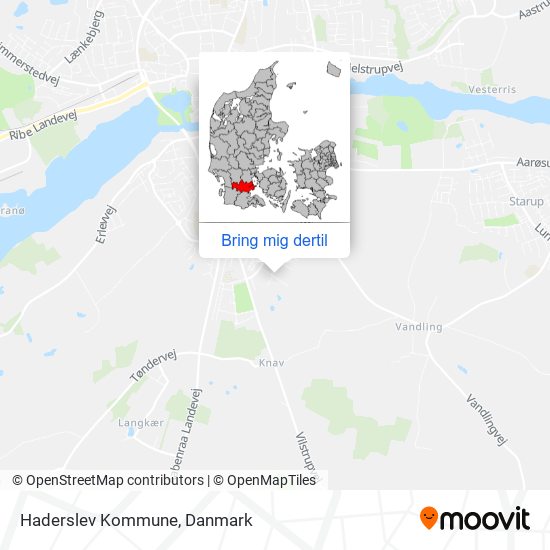 Haderslev Kommune kort