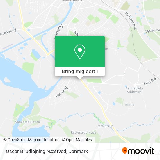 Oscar Biludlejning Næstved kort