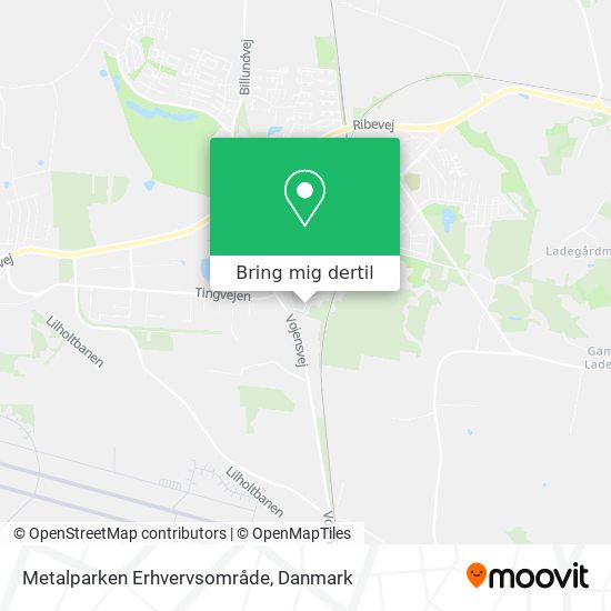Metalparken Erhvervsområde kort