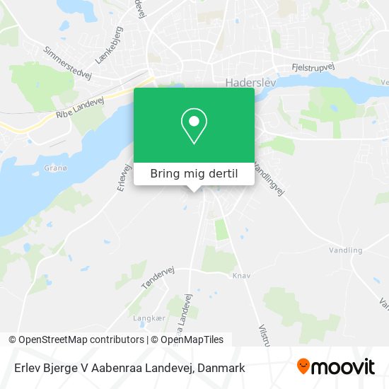 Erlev Bjerge V Aabenraa Landevej kort