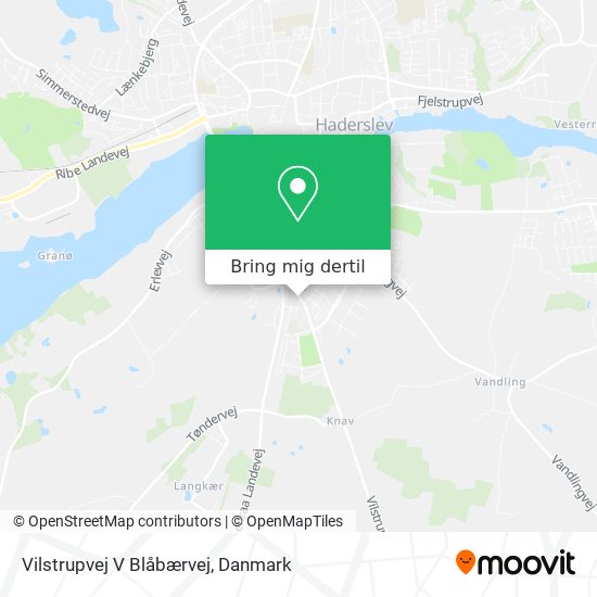 Vilstrupvej V Blåbærvej kort