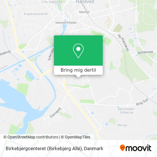 Birkebjergcenteret (Birkebjerg Allé) kort
