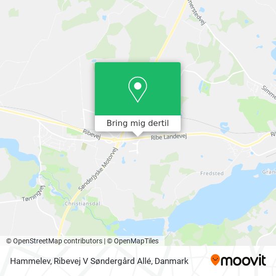 Hammelev, Ribevej V Søndergård Allé kort