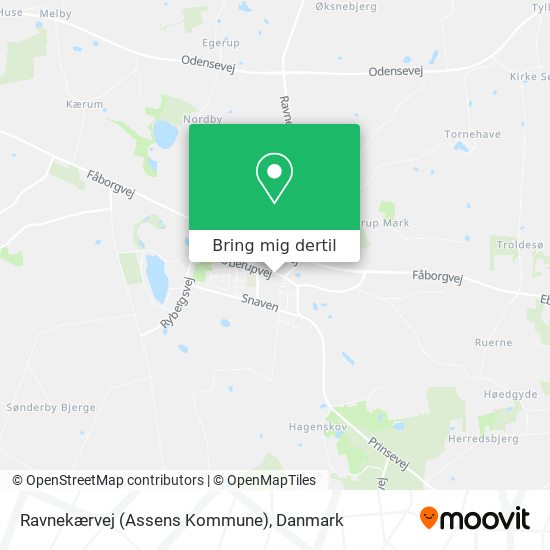 Ravnekærvej (Assens Kommune) kort