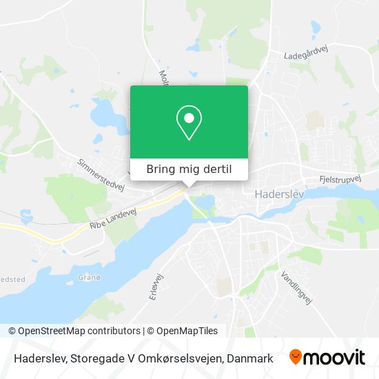 Haderslev, Storegade V Omkørselsvejen kort