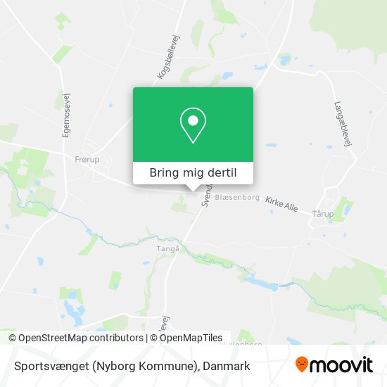 Sportsvænget (Nyborg Kommune) kort