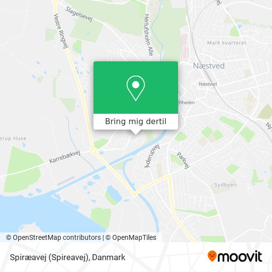 Spiræavej (Spireavej) kort