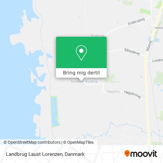 Landbrug Laust Lorenzen kort