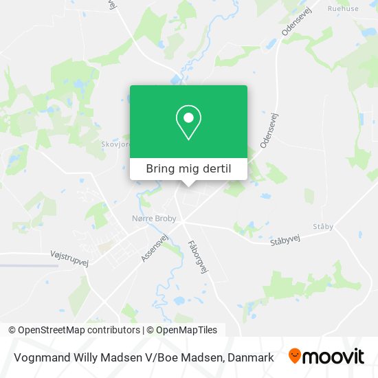 Vognmand Willy Madsen V / Boe Madsen kort