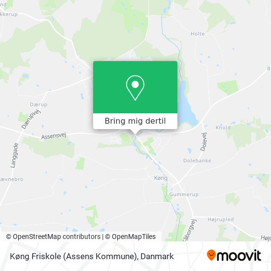 Køng Friskole (Assens Kommune) kort