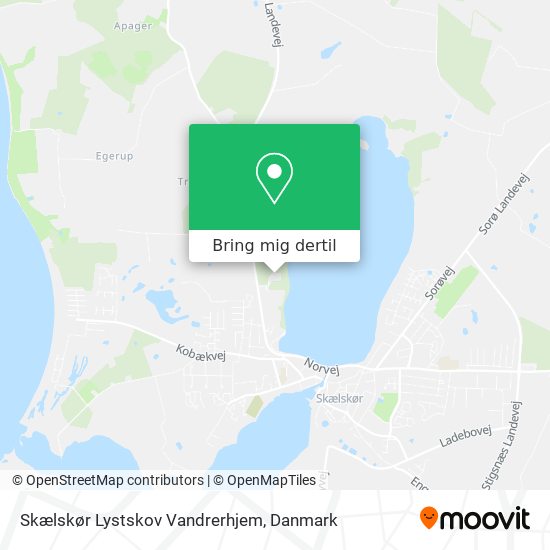 Skælskør Lystskov Vandrerhjem kort