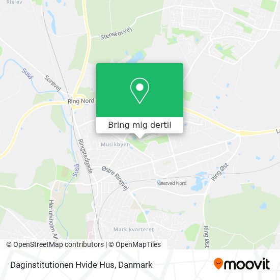 Daginstitutionen Hvide Hus kort