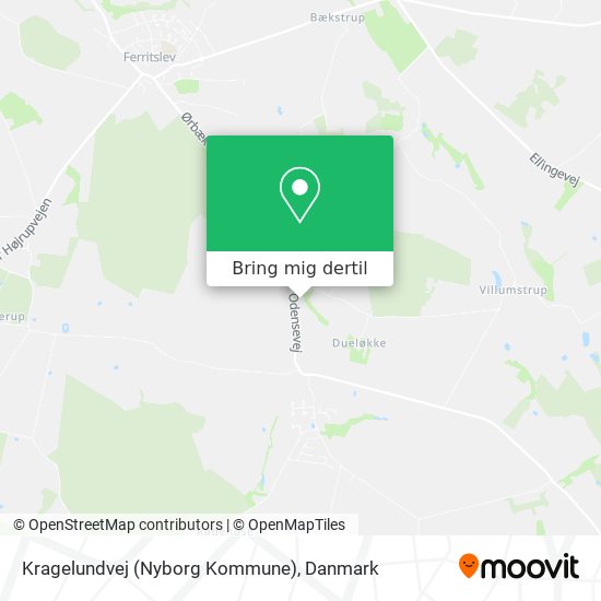 Kragelundvej (Nyborg Kommune) kort
