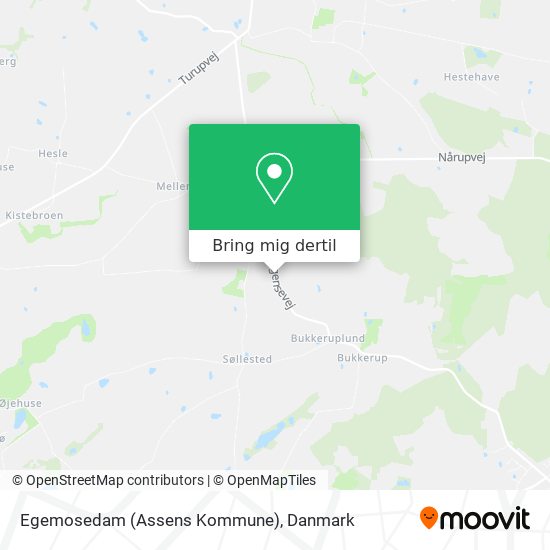 Egemosedam (Assens Kommune) kort