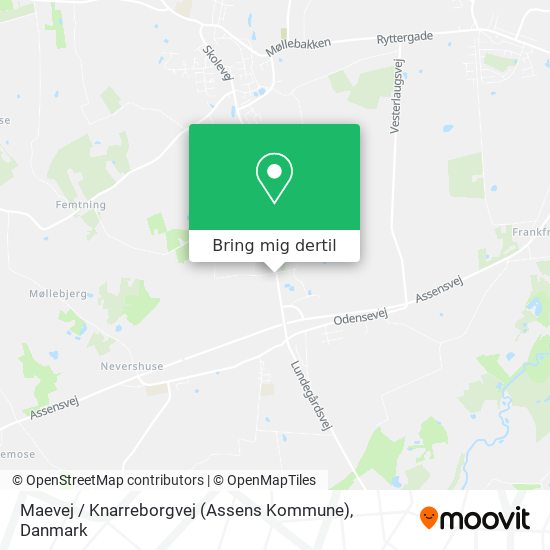 Maevej / Knarreborgvej (Assens Kommune) kort