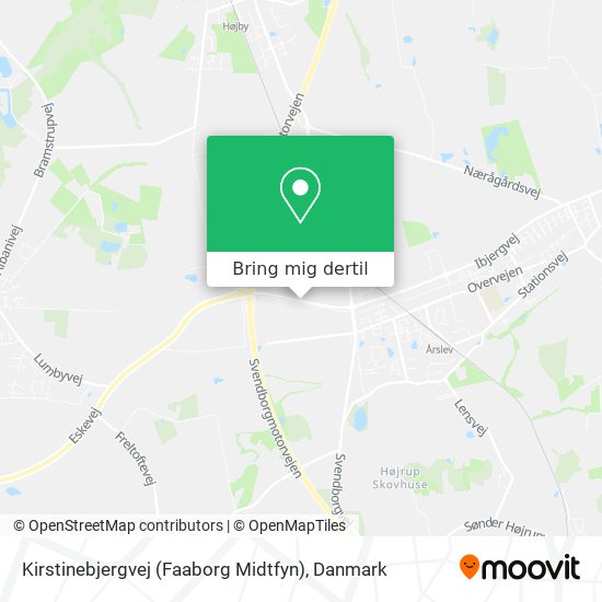 Kirstinebjergvej (Faaborg Midtfyn) kort